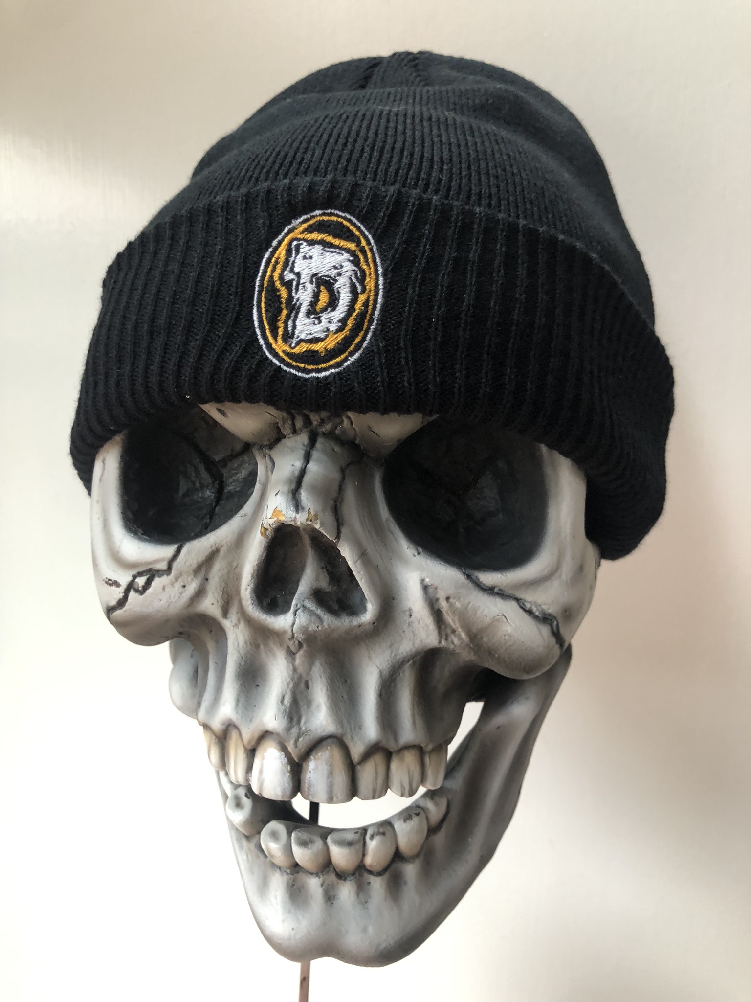 Orange Demented "D" Beanie